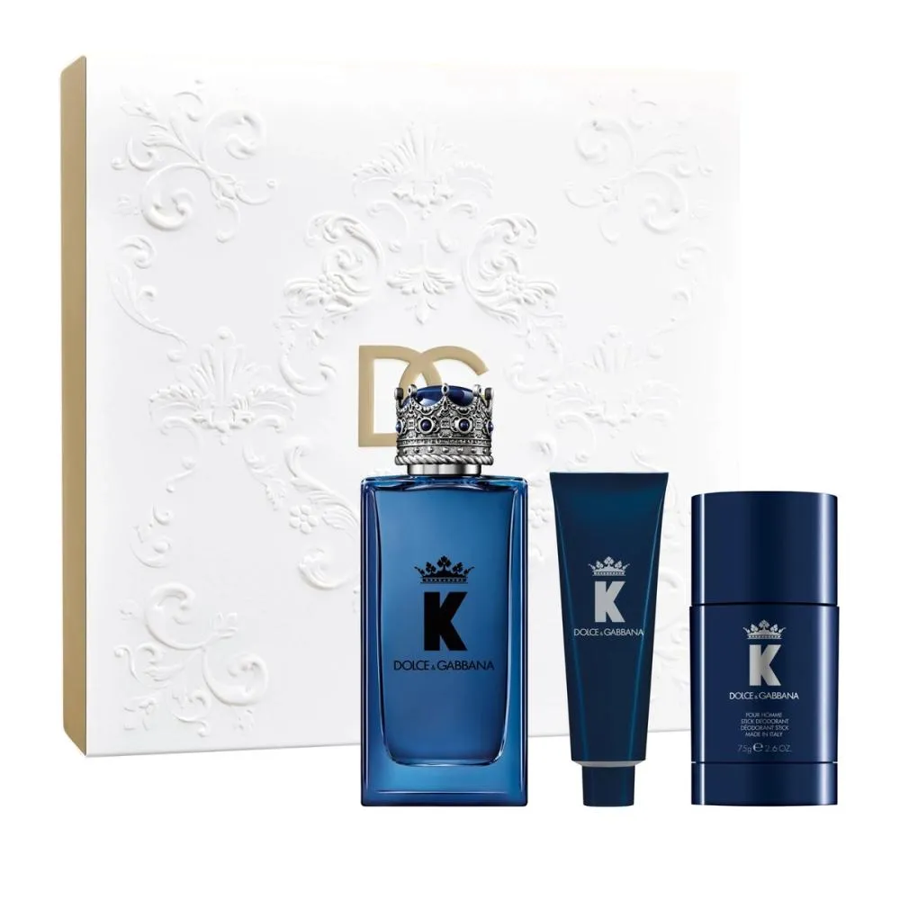K pour Homme Eau de Parfum for Men 100 ml + Deodorant Stick 75 g + Shower Gel 50 ml