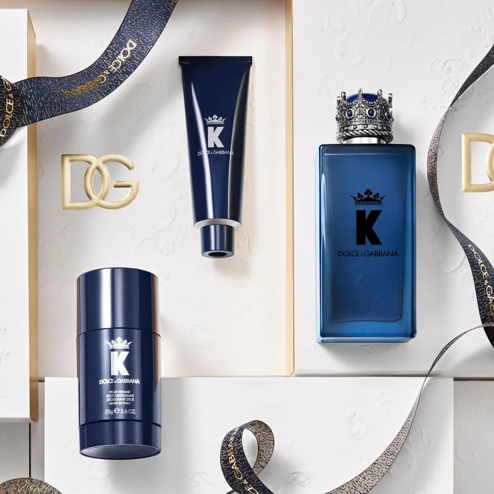 K pour Homme Eau de Parfum for Men 100 ml + Deodorant Stick 75 g + Shower Gel 50 ml