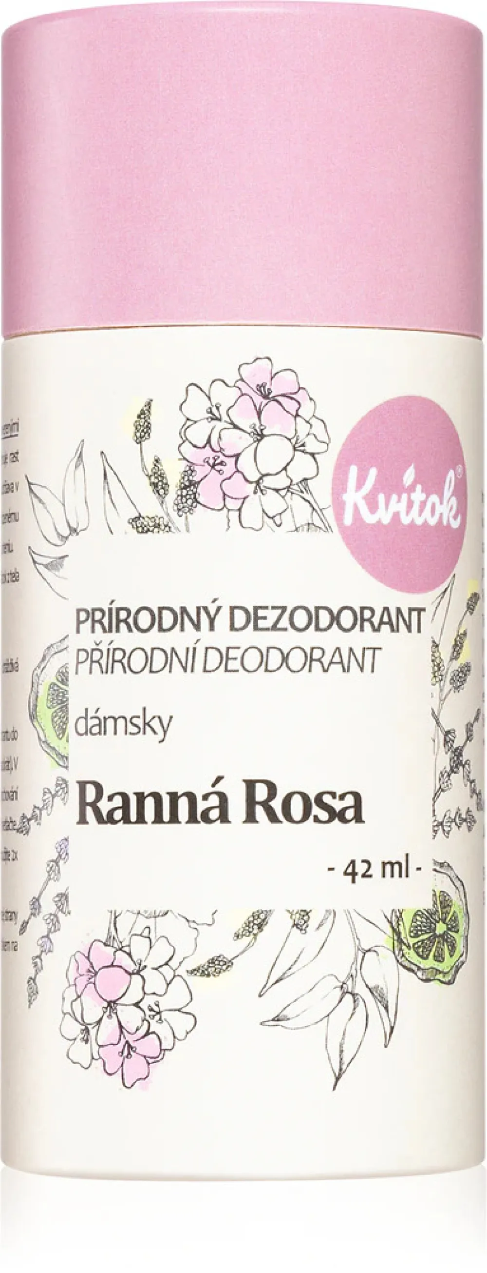 Kvitok Women's Cream Deodorant Morning Dew (30 ml) - does not leave a sticky feeling