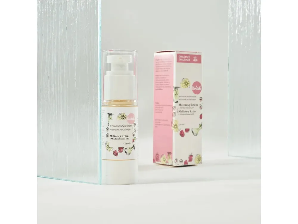 Kvitok Raspberry Day Cream for mature skin 40 (30 ml) - with vitamin e and caffeine