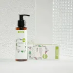 Kvitok Mojito Gentle Shower Gel with Prebiotic Complex (100 ml) - with a fresh mint and lime scent