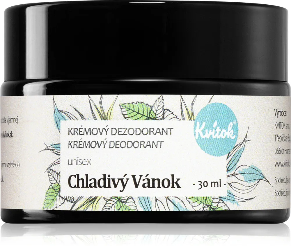 Kvitok Cool Breeze Cream Deodorant (30 ml) - suitable for women and men