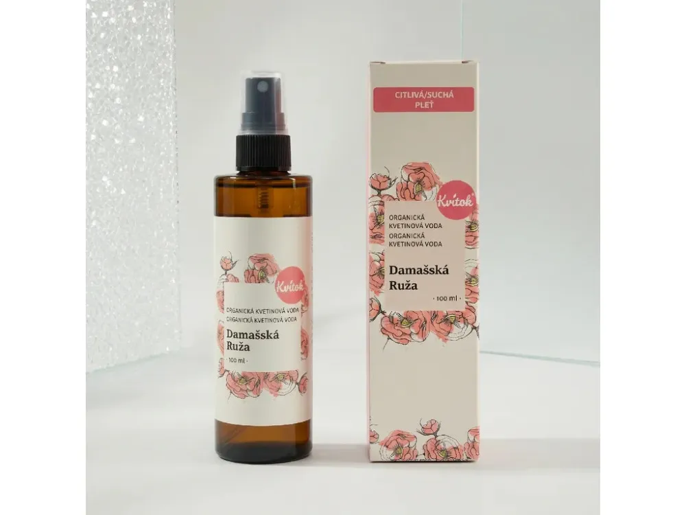 Kvitok Rose of Damascus BIO floral water (100 ml) - universal use