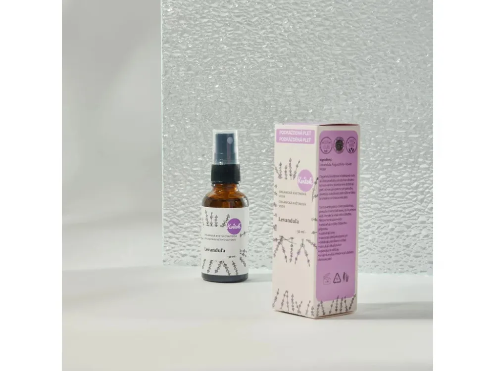 Kvitok Floral water with spray - lavender BIO (30 ml) - harmonizes and soothes