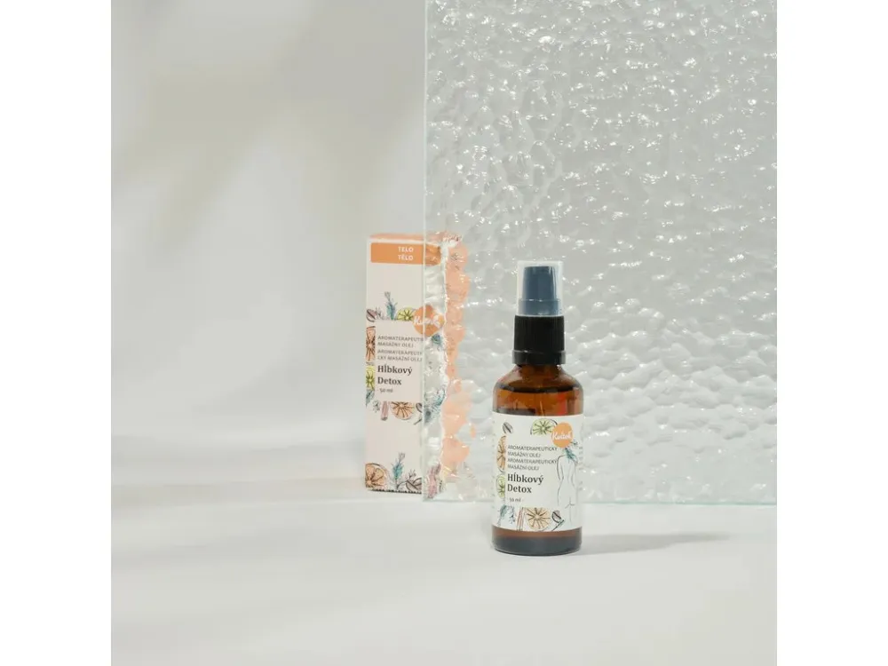 Kvitok Massage oil against cellulite Deep detox (50 ml) - activates lymph microcirculation