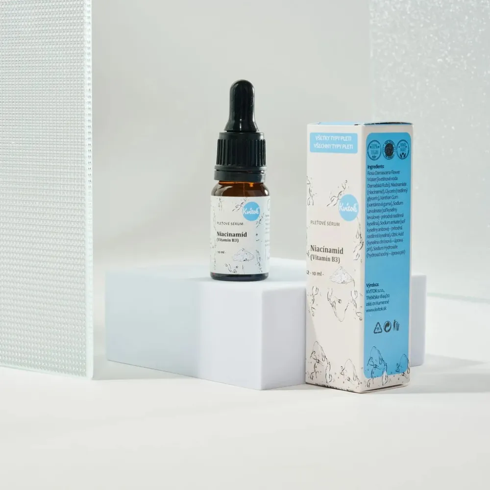 Kvitok Facial serum - Niacinamide (vitamin B3) (10 ml) - for acne-prone, sensitive and mature skin
