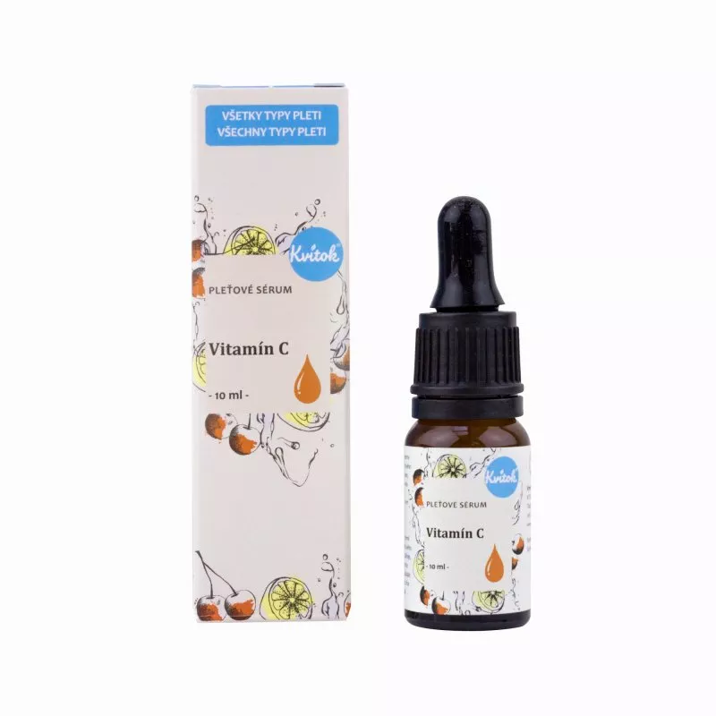 Kvitok Facial serum - Vitamin C (10 ml) - anti-aging effects