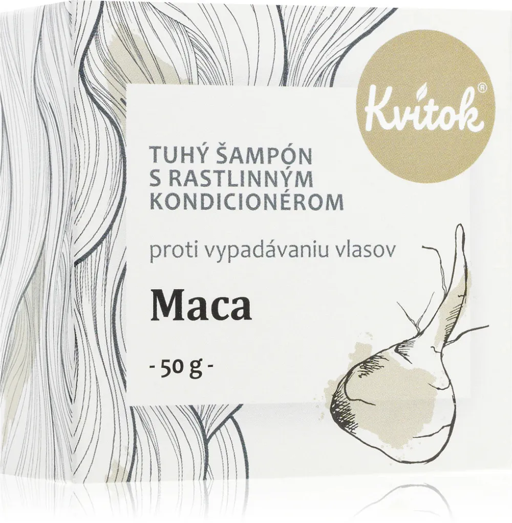 Kvitok Rigid shampoo with conditioner Maca XXL (50 g) - stimulates hair growth
