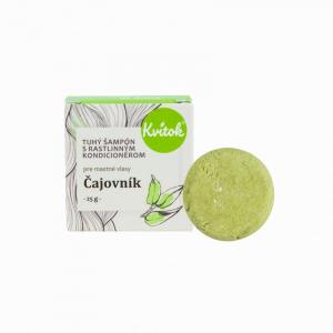 Solid shampoo with conditioner for oily hair Tea tree (25 g) - with vegetable keratin