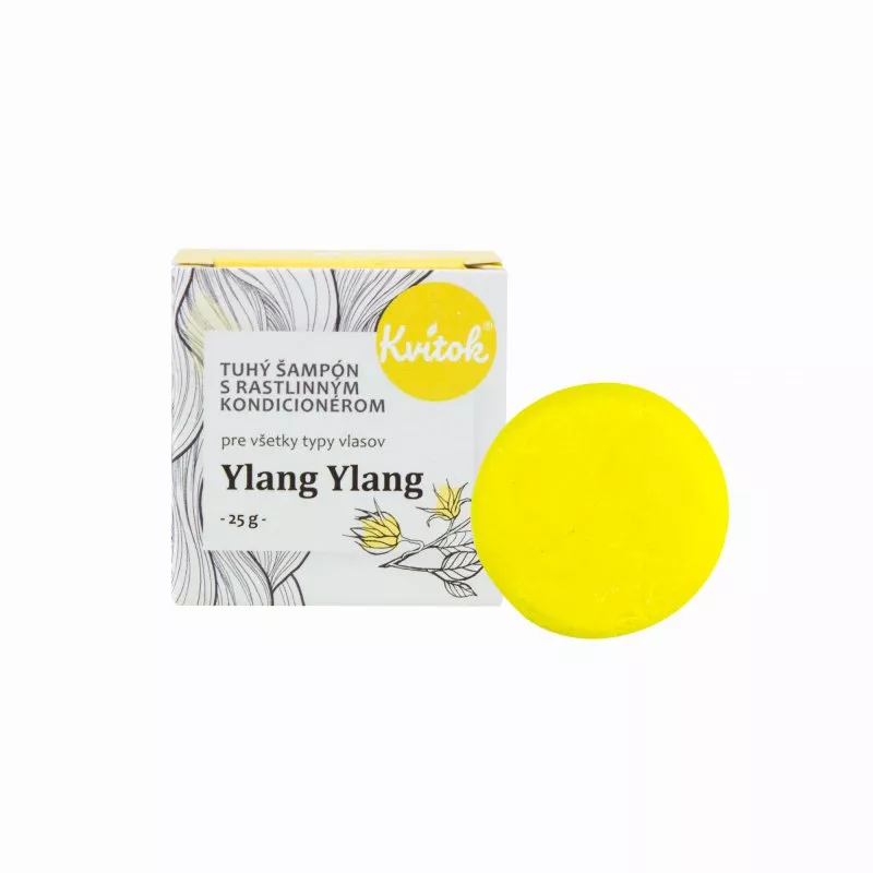 Kvitok Stiff shampoo with conditioner for light hair Ylang Ylang (25 g) - foams beautifully