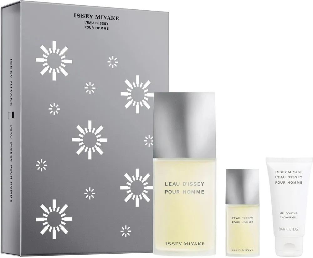 L'Eau d'Issey Pour Homme Eau de Toilette for Men 125 ml + EDT 15 ml + Shower Gel 50 ml
