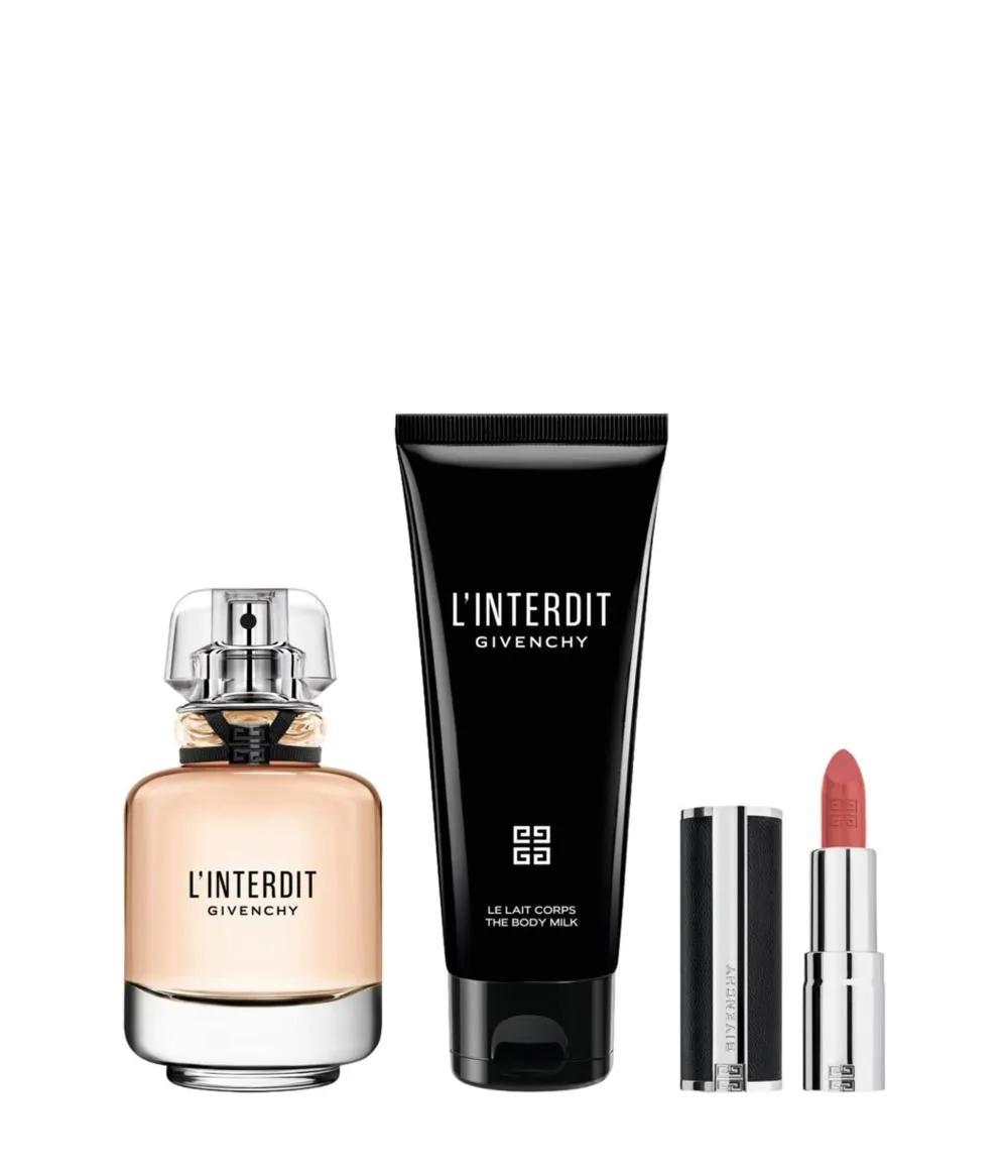 L'Interdit Eau de Parfum for women + Body Lotion 75 ml + Lipstick 1.5 g 50 ml