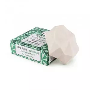Lamazuna Solid shaving soap - green tea and lemon (55 g) - for ladies and gentlemen