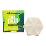 Lamazuna Solid shaving soap - green tea and lemon (55 g) - for ladies and gentlemen