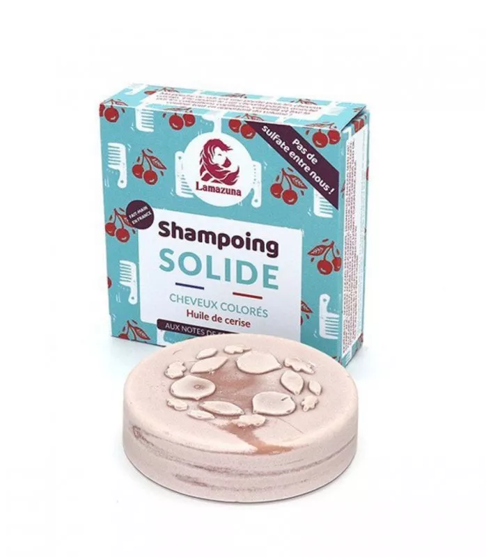 Lamazuna Solid shampoo for colored hair - cherry oil (70 g)