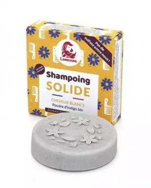 Lamazuna Stiff shampoo for grey hair - indigo (70 g)