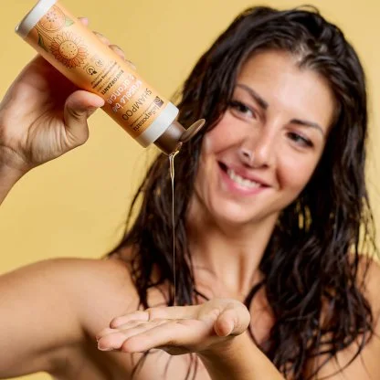 laSaponaria Organic Shampoo with Sunflower and Sweet Orange 30 ml