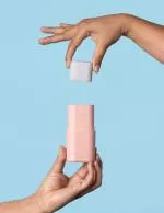 laSaponaria Solid deodorant applicator - refillable Pink - in elegant colours
