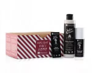 laSaponaria Holiday Vibes gift pack - for men - skin serum and shower 2in1