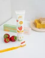 laSaponaria Children's toothbrush - apricot - 100% natural materials