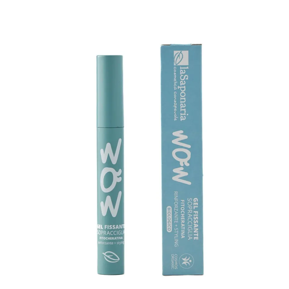 laSaponaria Eyebrow Styling Gel with Organic Phyto-keratin - Clear (10 ml) - Sets Brow Shape