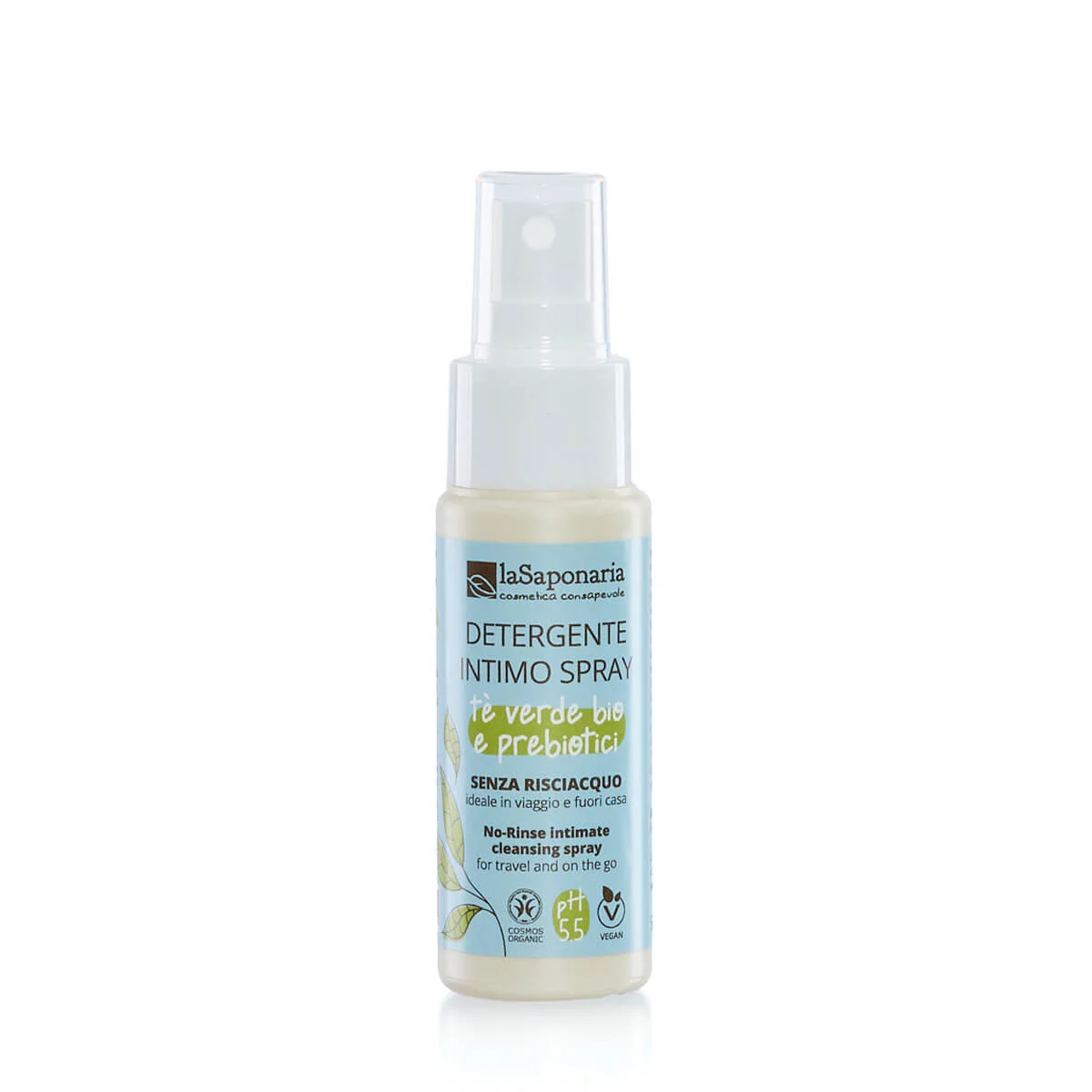 laSaponaria No-rinse intimate spray with organic green tea (50 ml) - quick intimate freshness anytime, anywhere