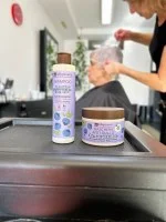 laSaponaria No Yellow Mask for Grey Hair with Amla and Blueberry (200 ml) - neutralizes yellow undertones