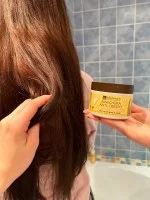 laSaponaria Anti-Frizz Hair Mask with Aloe Vera and Hyaluronic Acid (200 ml) - Help for a Dried-Out Mane