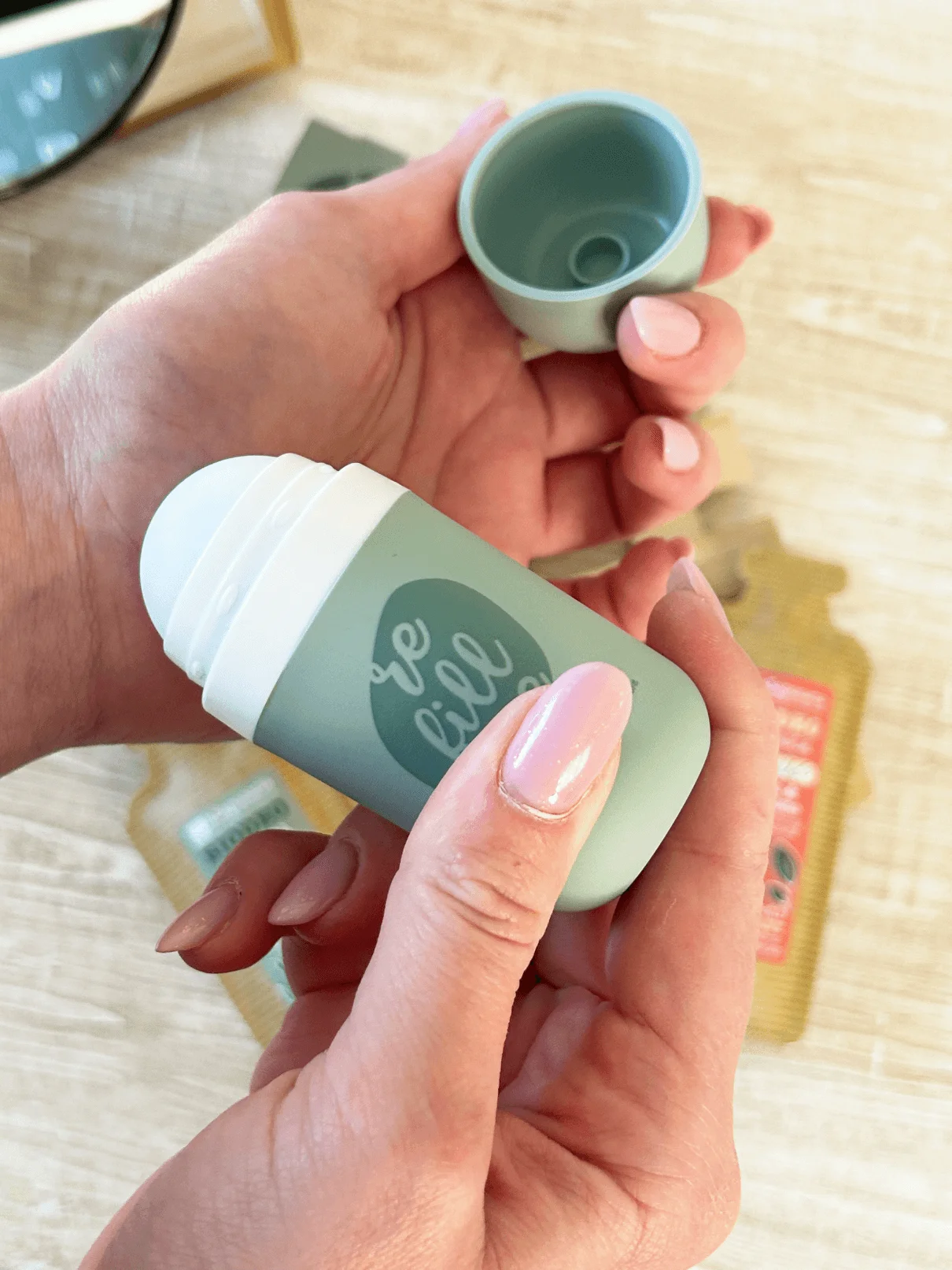 laSaponaria Sunrise Roll-On Deodorant Refill - Mango & Grapefruit Organic (40 ml) - Tropical Scent