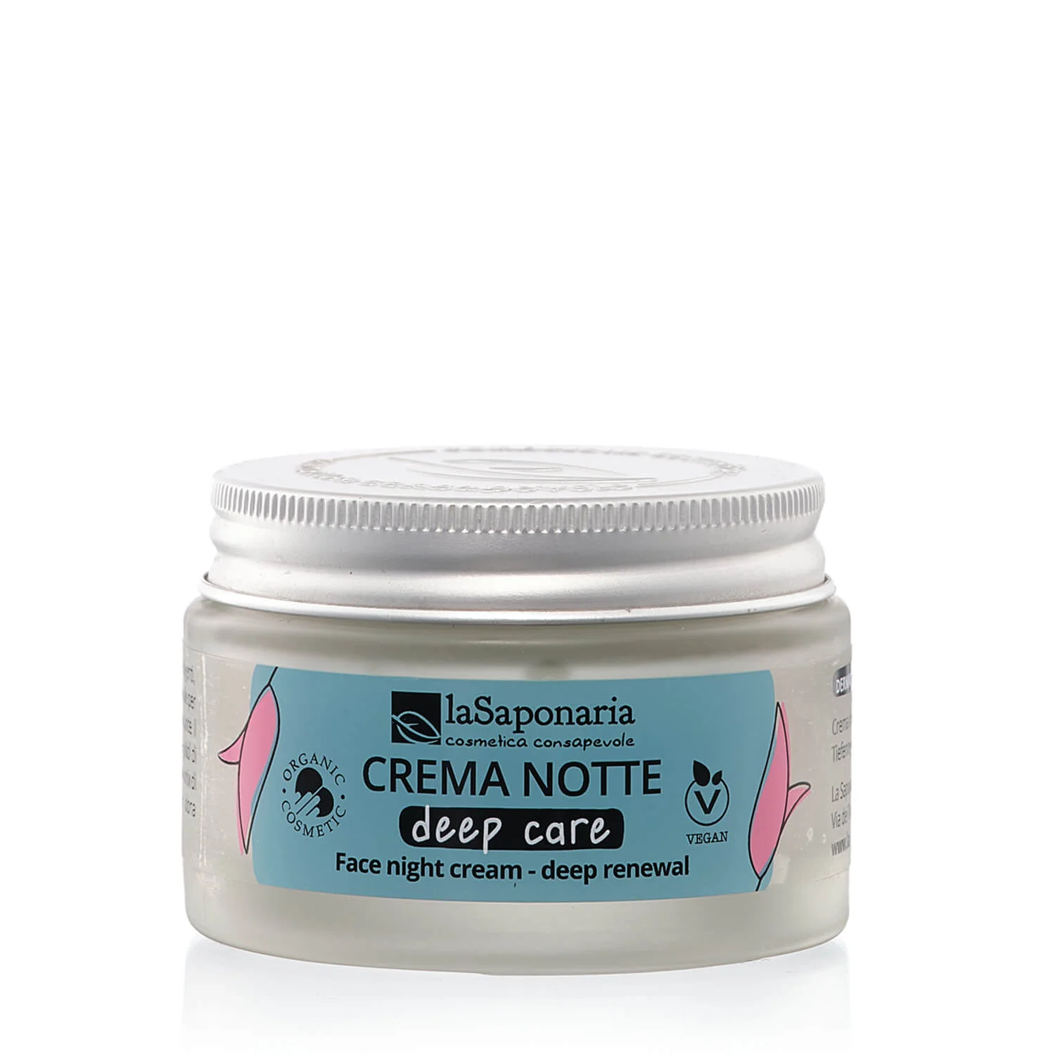laSaponaria Deep Care Night Facial Cream for Mature Skin Organic (50 ml) - deep renewal during sleep