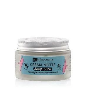 laSaponaria Deep Care Night Facial Cream for Mature Skin Organic (50 ml) - deep renewal during sleep