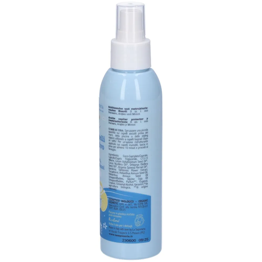 laSaponaria Protective Hair Oil 3in1 BIO (125 ml) - regenerates and cares