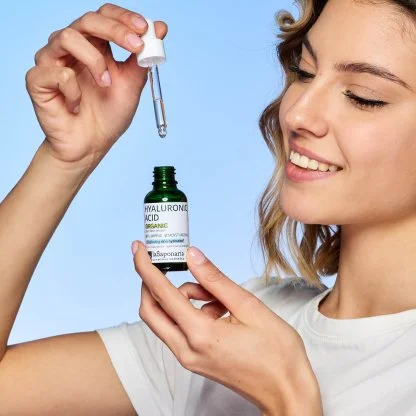 laSaponaria Facial Serum - Organic Hyaluronic Acid (30 ml) - Hydrates and Firms Skin