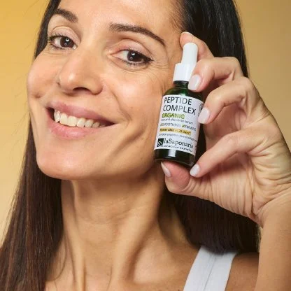 laSaponaria Facial Serum - Organic Peptide Complex (30 ml) - smooths and firms the skin