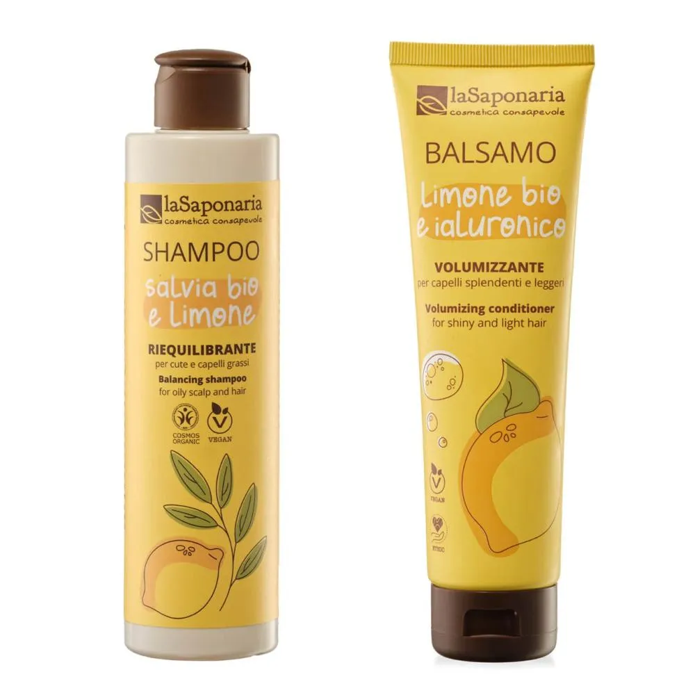 laSaponaria Shampoo with sage and lemon BIO (200 ml)