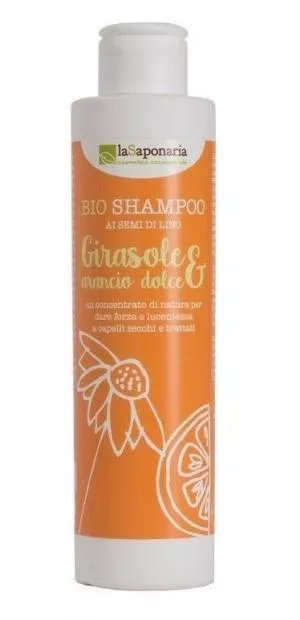 laSaponaria Shampoo with sunflower and sweet orange BIO (200 ml)