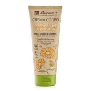 laSaponaria Body Cream with Organic Calendula and Prebiotics for Sensitive Skin (200 ml) - nourishes, soothes and hydrates