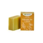 laSaponaria Organic Olive Oil Soap Bar - Calendula & Oats (100 g) - suitable for body and face