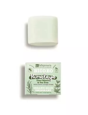 laSaponaria Himalaya BIO solid deodorant (40 g) - with fresh scent of tea tree and eucalyptus