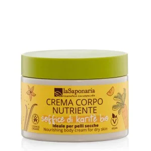 laSaponaria Nourishing body cream with organic shea butter (200 ml) - ideal for dry skin