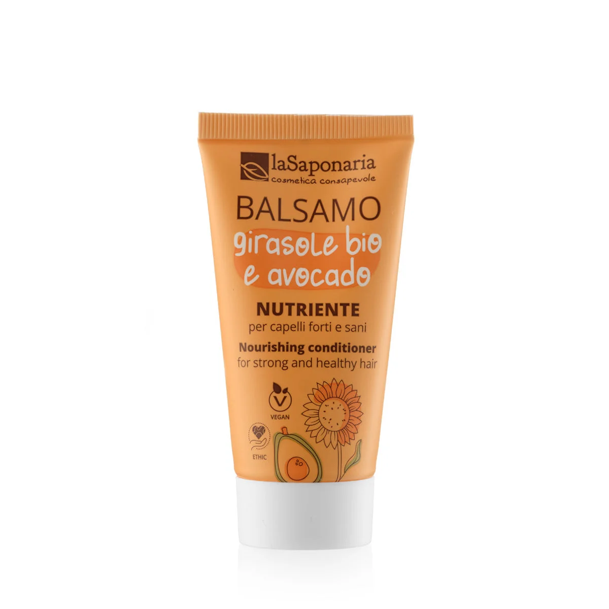 laSaponaria Nourishing conditioner with sunflower and avocado for dry and damaged hair 30 ml
