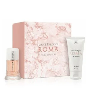 Laura Biagiotti Roma Fiori Bianchi Eau de Toilette for Women 25 ml + Body Lotion