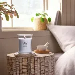 Lavender & Cedar scented candle with wooden wick 275 g