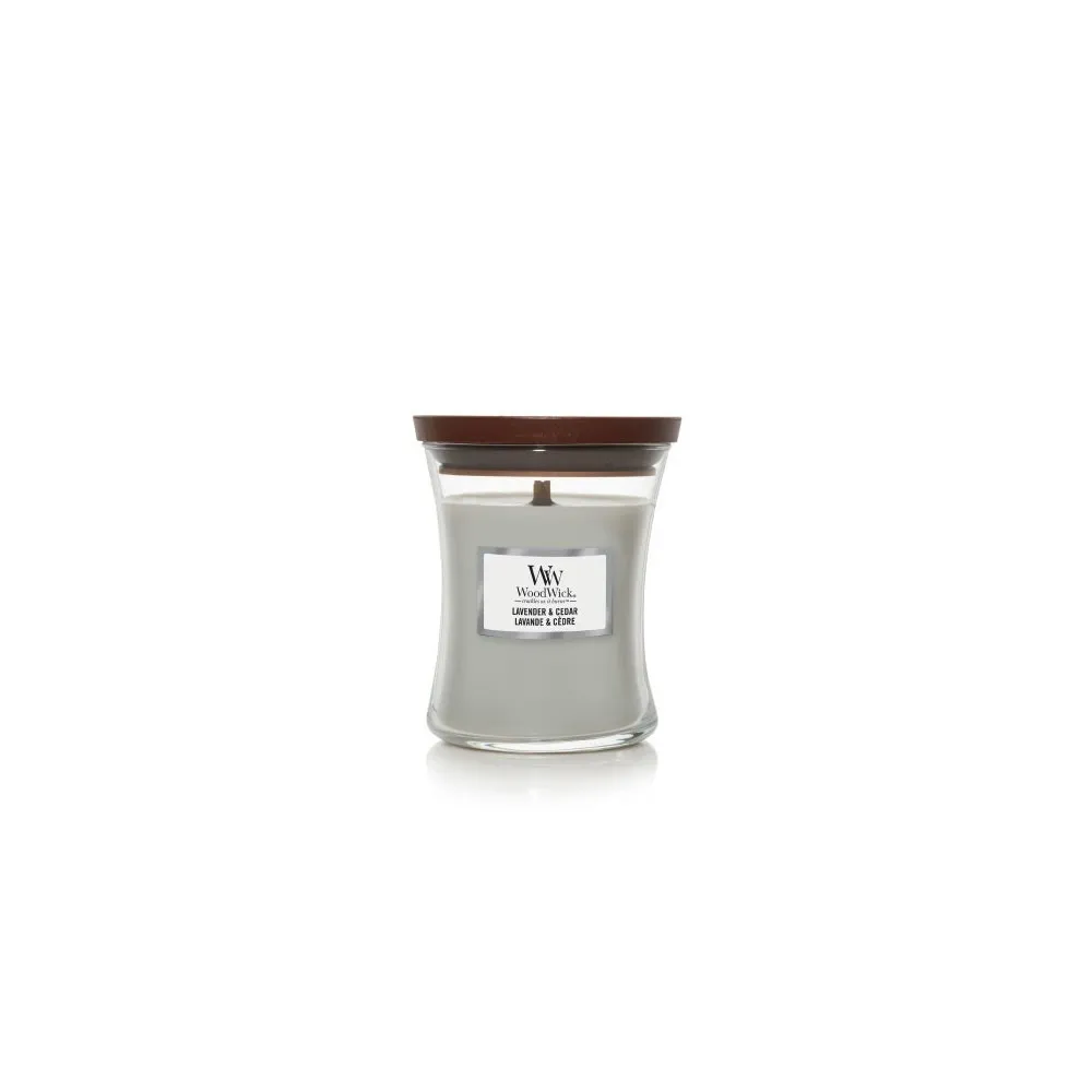 Lavender & Cedar scented candle with wooden wick 275 g