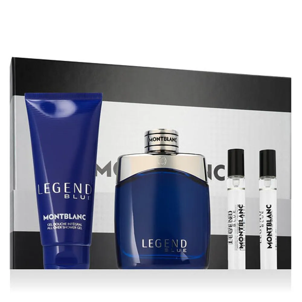 Legend Blue 100 ml + Hair & Body Shower Gel 100 ml + 2 x EDP Mini Eau de Parfum for Men 8 ml