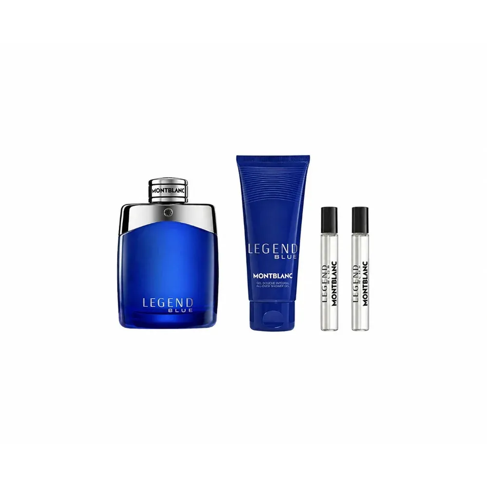 Legend Blue 100 ml + Hair & Body Shower Gel 100 ml + 2 x EDP Mini Eau de Parfum for Men 8 ml