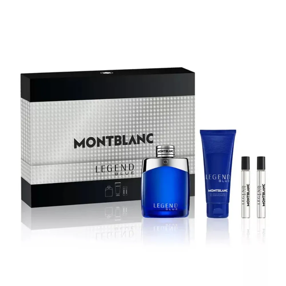 Legend Blue 100 ml + Hair & Body Shower Gel 100 ml + 2 x EDP Mini Eau de Parfum for Men 8 ml