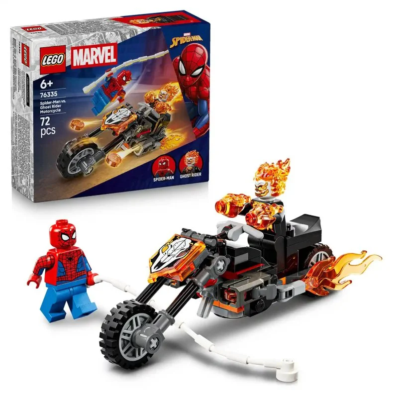 ǀ Marvel 76335 Spider-Man vs. Ghost Rider on a Motorcycle