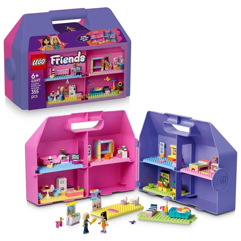 Friends 42697 Creative Suitcase and Dollhouse for Dolls