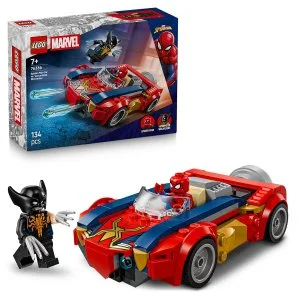 LEGO® ǀ Marvel 76336 Spider-Man and Car vs. Venomized Wolverine